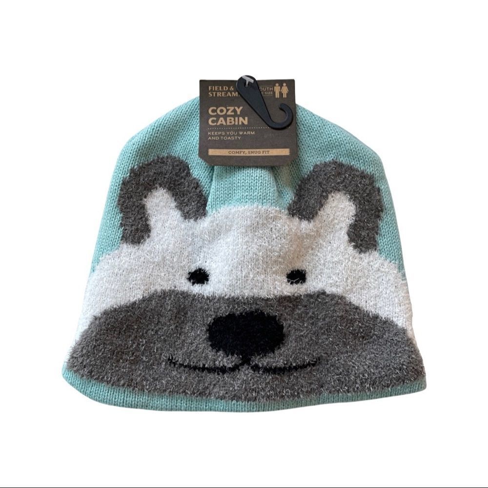 Field & Stream Youth Cabin Polar Bear Beanie • NWT